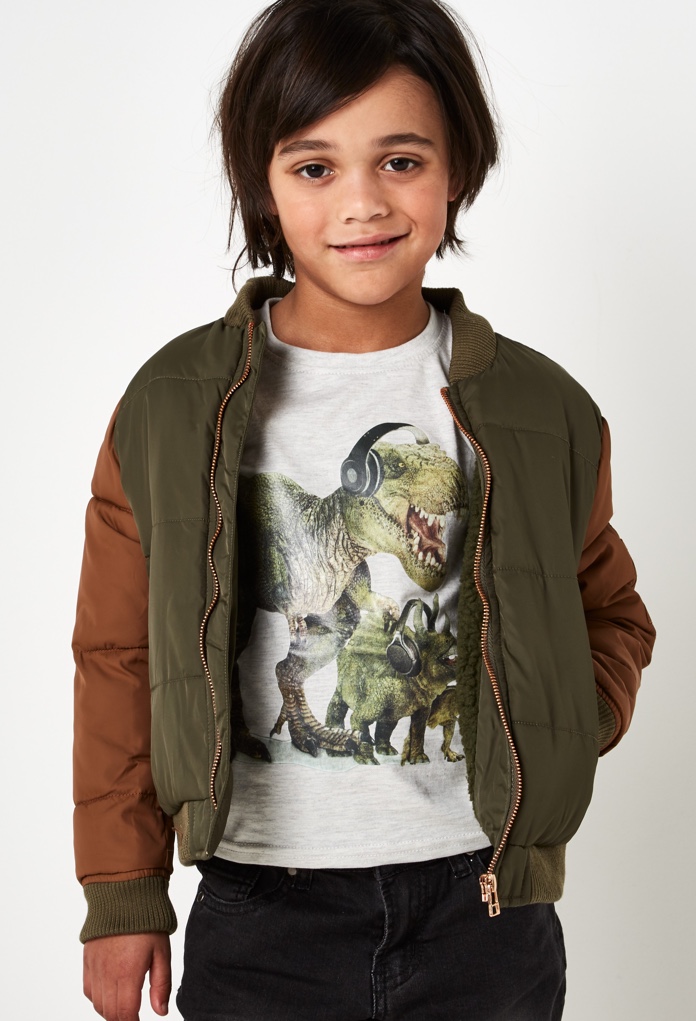 Blouson brun enfant de la marque Riot Club